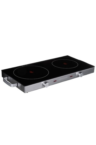 Heinrichs Aragaz electric, Heinrichs, sticlă, 1800W, negru