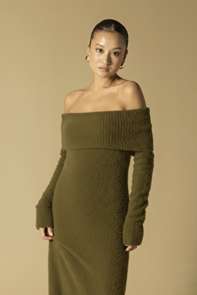 Avrile Madonna Collar Knitwear Dress