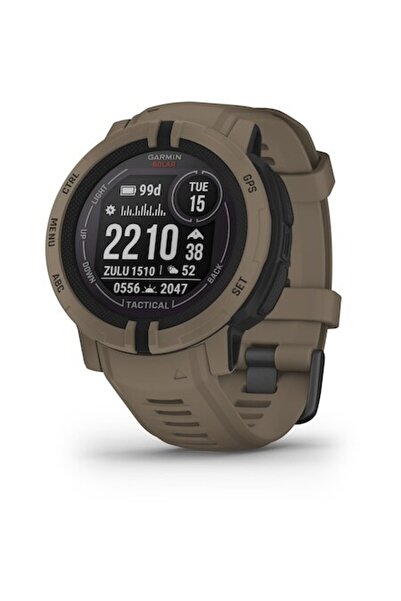 Garmin Instinct 2 Smartwatch, 45mm, Solar, Tactical Edition, Coyote Tan