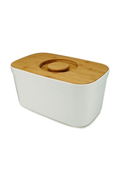 Joseph Joseph Bread Box with Chopping Board White -