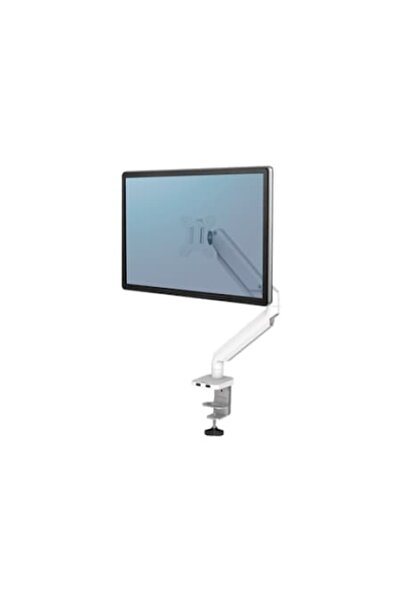 Fellowes Monitor Arm for 1 Monitor, Fellowes, White Platinum