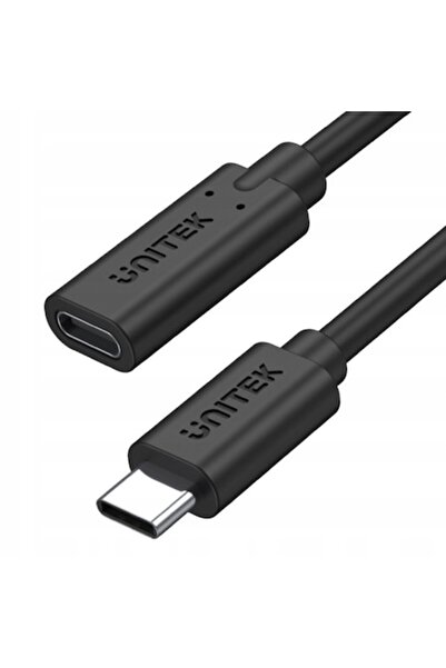 Unitek Cablu prelungitor USB-C, 10 Gbps, 4K, 100W, 1m, negru
