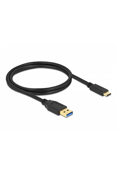 DELOCK Cablu USB SuperSpeed ​​10 Gbps tip A la USB tip C™, 1 m, negru