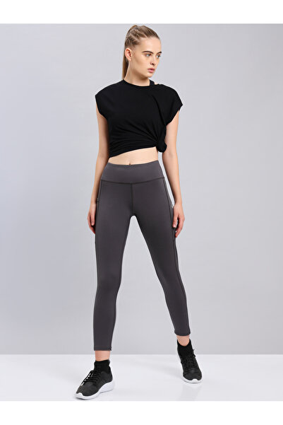 Technosport By Styli Women Solid Slim Fit Sports Tights with ELASTO LITE