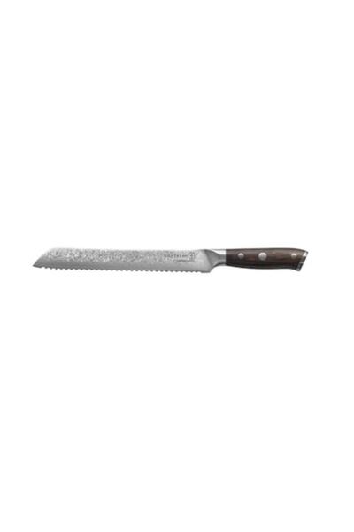 KOHERSEN Bread Knife, Elegance, Damascus Blade, 22.9cm, Silver