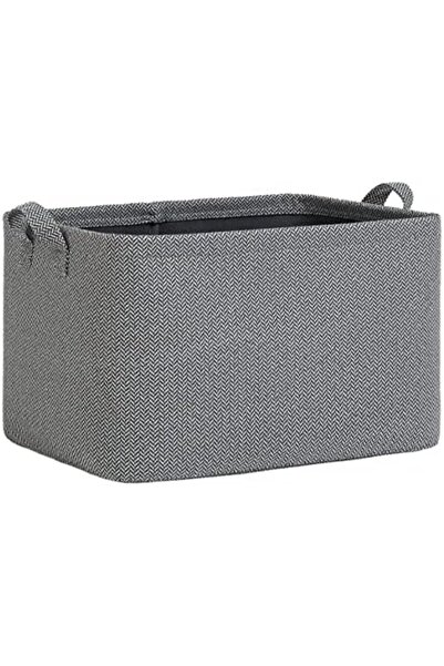Yıldızan Esnshop Colorful Textured Fabric Basket 36 X 27 X 22 cm 1209132