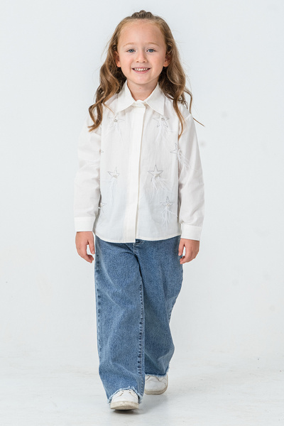 kinderos Star Stone Shirt and Trousers Girls' 2-Piece Set - 26K 4489