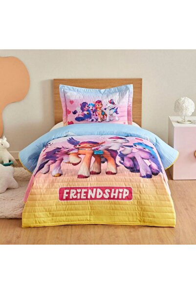Karaca Home My Little Pony By Friendship Sarı Tek Kişilik Yatak Örtüsü