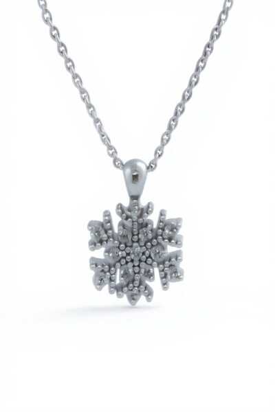 Swarovski Crystal ندفة الثلج نموذج قلادة الحجر