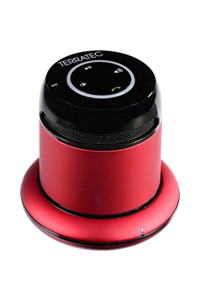 Terratec Boxă portabilă, TerraTec, Bluetooth 2.1, AUX, USB, aluminiu, roșu/negru