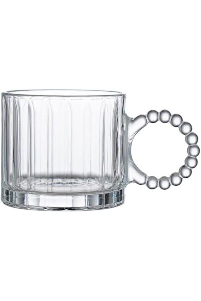 Nacario طقم أكواب زجاجية من نركريو شوب مكون من 6 قطع مع مقابض - كوب شفاف سعة ...