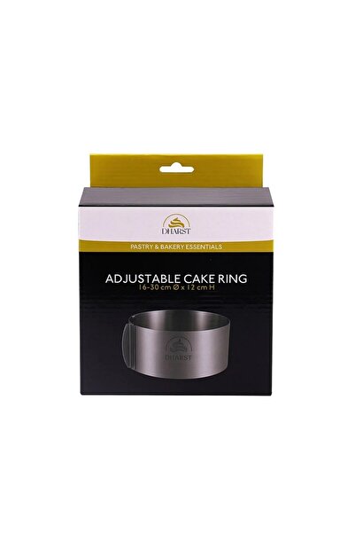 Dharst Adjustable round cake tin 16–30 cm – Height 12 cm –