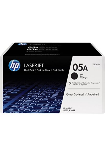 HP 05A Тонер, двоен пакет, черен
