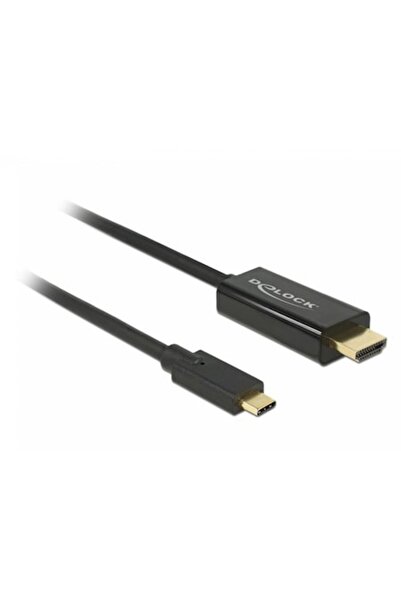 DELOCK Cablu USB-C la HDMI (mod alternativ DP) 4K 30 Hz 2 m negru