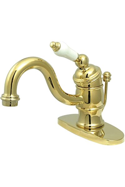 Nacario NrcrioShop KB3402PL صنبور حوض غسيل فيكتوري 4 بوصة بمقبض من البورسلين ...