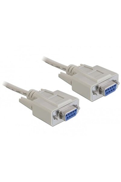 DELOCK Cablu serial null modem cu 9 pini mamă/mamă, 1,8 m