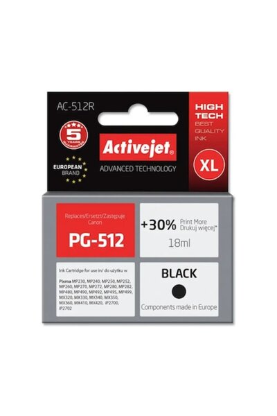 ActiveJet PG512 XL Black Ink Cartridge for Canon