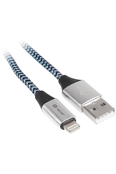 Tracer Cablu pentru iPhone negru albastru 1.0M
