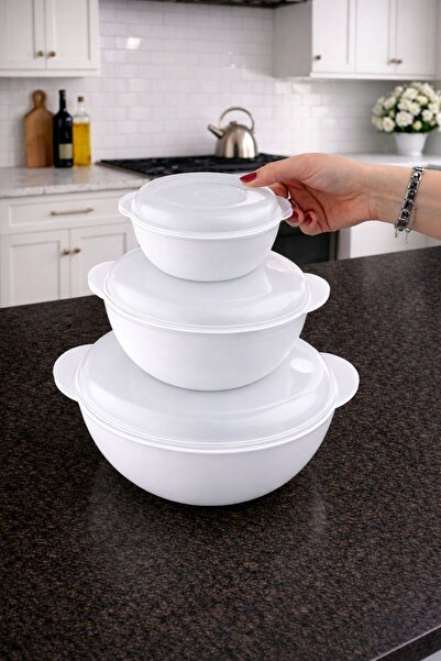 decorev Multi-Purpose Storage Container Set with Lids – Suitable for Microwav...