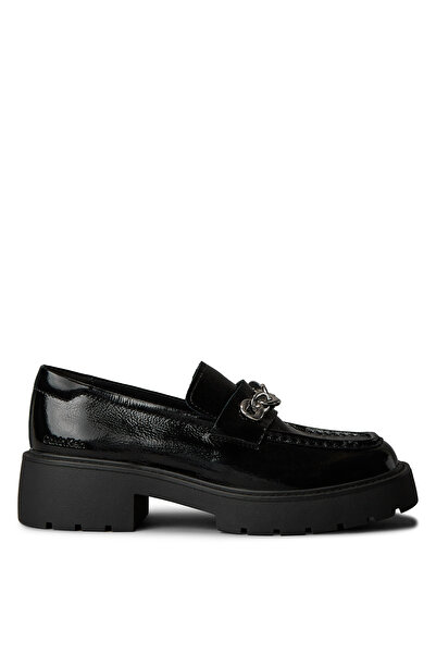 Calvin Klein 100% Goat Leather Black Women's Loafer Yw0Yw02044Beh