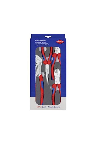 Knipex Βασικό σετ πένσες Chrome 180-250 mm 4 τεμάχια με στήριγμα από αφρό