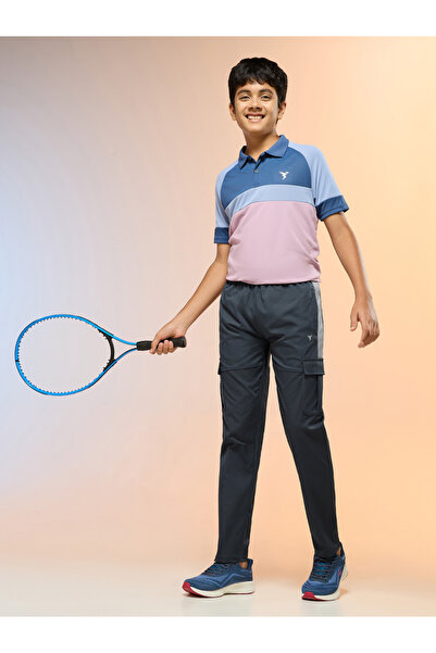 Technosport By Styli Boys Straight Fit Cargo Trackpants with TS FLEXI