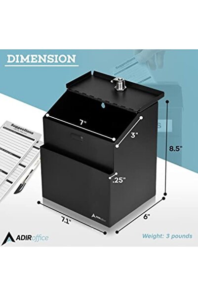 Nacario Nrcrioshop Adir Çelik Vorschlagsbox with Lock S Black 1201248