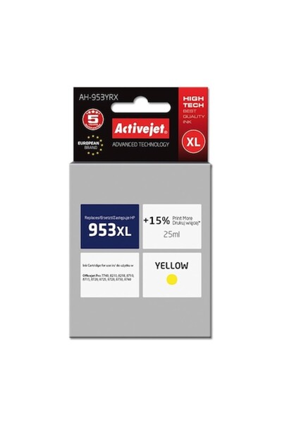 ActiveJet Ink Cartridge AH-953YRX Compatible with HP Yellow 25ml