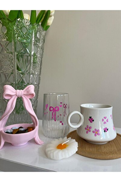 Flossy Design Handmade Floral Coffee Cup, Turkish Delight Bowl, Water Glass, ...