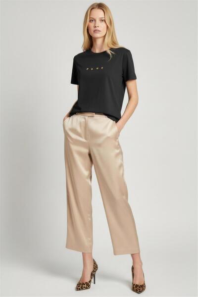 Perspective 100% Cotton Navy Blue T-Shirt