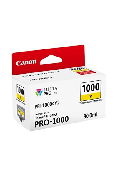 Canon Cartuș de cerneală galben Lucia Pro PFI-1000 pentru imagePROGRAF PRO-1000