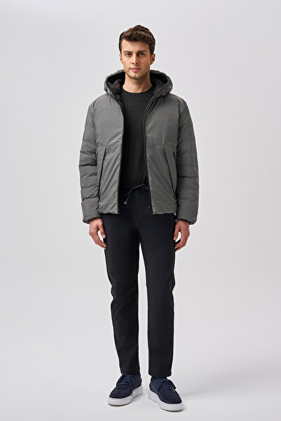Bisse Studio Men's Reversible Inflatable Coat Black - Gray