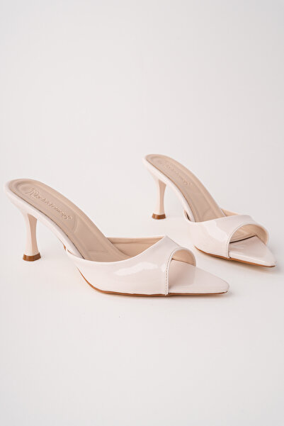 NOBLE TREAD SHOES Women's Pointed Toe Thin Heel 7 cm Stylish Slippers Sandals