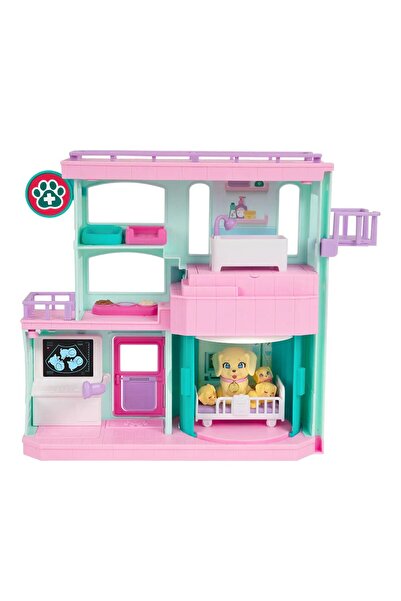 Moose Toys Little Live Pets Mama Surprise Veterinary Clinic Playset with 3 Pu...