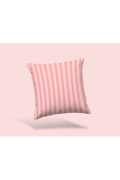 Karkan Tekstil Striped Patterned Decorative Throw Pillow Cover