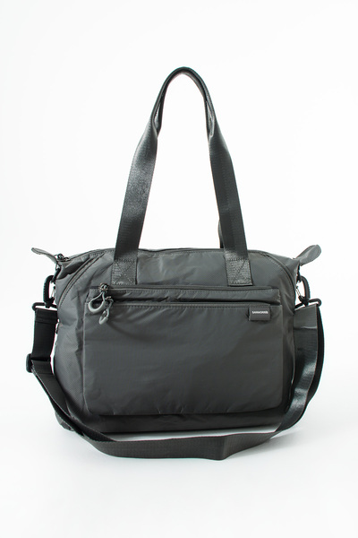 Linata Women's Expandable Side Zipper 4-Compartment Hand and Shoulder Bag