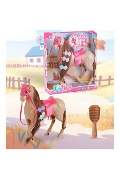 OEM Jucarie calut maro cu sa si accesorii