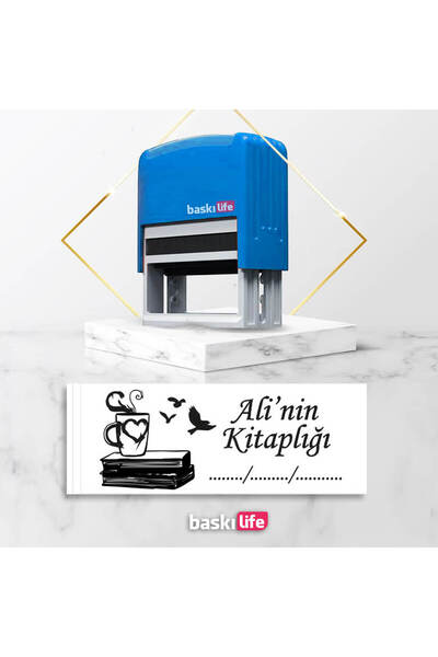 Baskı Life Pro Otomatik Kaşe Kitap Mührü Kitap Kaşesi 605