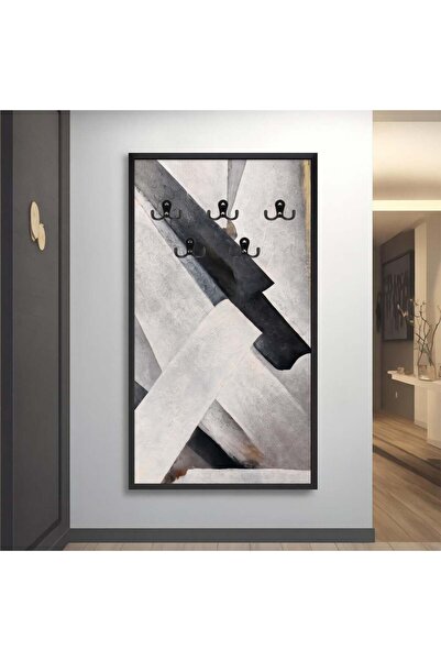 Marktna Modern design canvas wall hanging with a hollow black frame