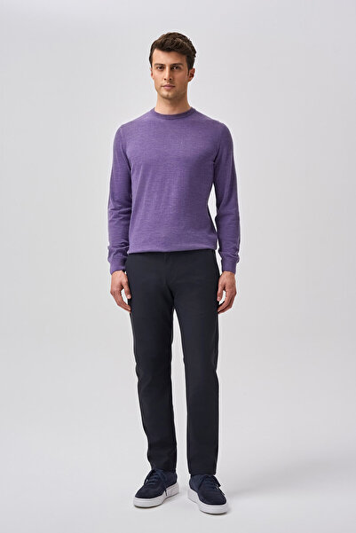 Bisse Studio Men's Crew Neck Knitwear Lilac