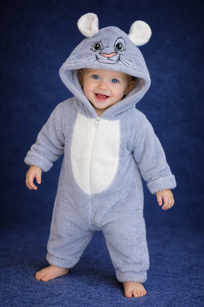 Chicsy Baby Winter Sweet Cute Figured Plush Baby Jumpsuit