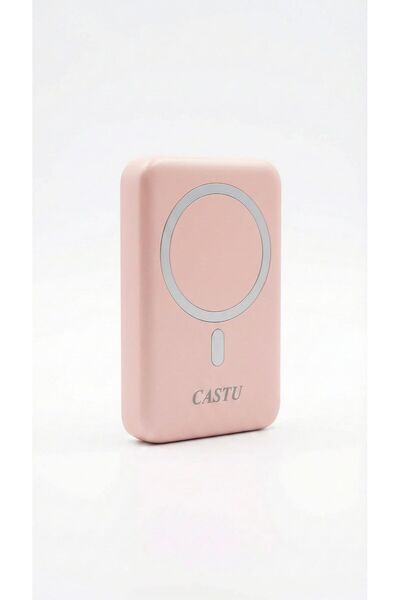 CASTU 10000 mAh MagSafe Kablosuz Powerbank | Type-C, Micro USB ve Lightning G...