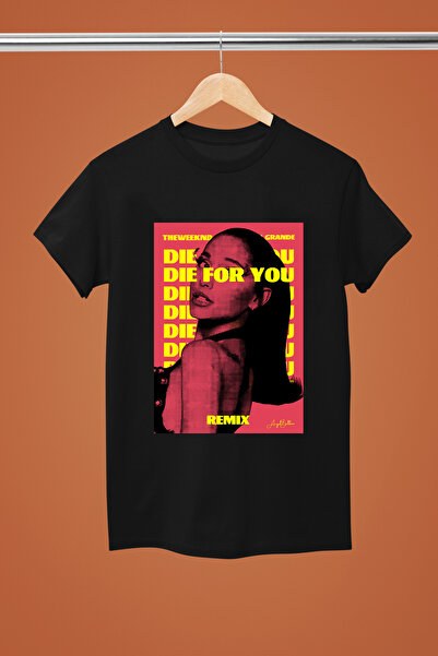 MAGORS تيشيرت أريانا غراندي مطبوع من القطن بأكمام قصيرة وقصة عادية للشباب وال...