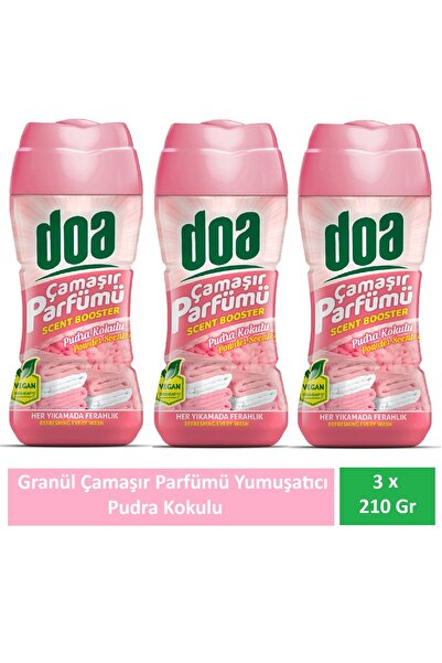 Doa Granül Çamaşır Parfümü & Çamaşır Yumuşatıcı Pudra Kokulu 3 x 210 Gr