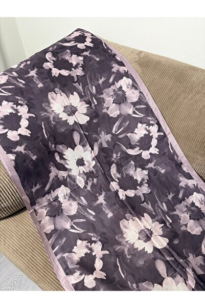 Dielle Lila Poeny Soft Şal