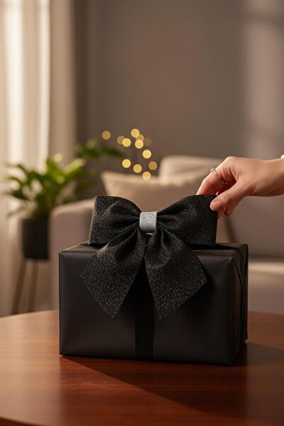 Cadde Süs Fundiță gata făcută cu sclipici din EVA 25 cm x 25 cm