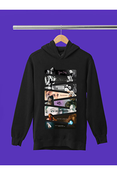 MAGORS Hanorac pentru copii cu glugă, cu imprimeu Ariana Grande, de calitate ...