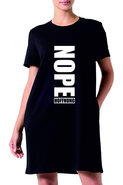 HOFFNUNG Women's Short Sleeve Round Neck Blank Solid Color Long Dress