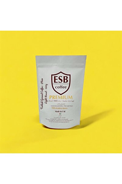 Premium ESB Coffee Premium Turkish Ground Coffee – Plain (100% Arabica), Ligh...