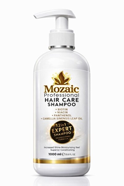 MOZAİC 12 in 1 Expert Shampoo – Biotin & Panthenol – 1000 ml